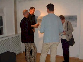 GARO Ausstellung in der Galerie Ute Barth -Bernard Garo im Gesprch