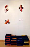 Ausschnitt Installation SCHUHLADEN im Art Forum Ute Barth, 2004